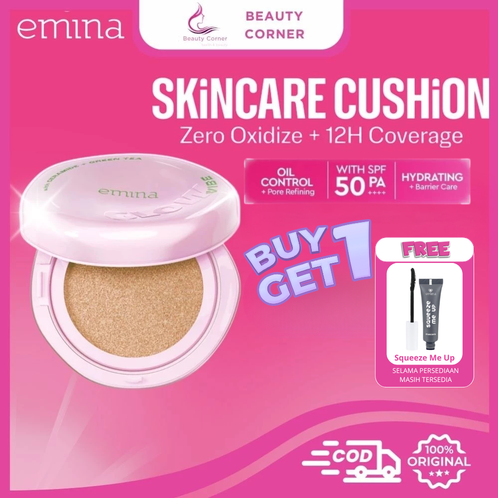 Emina Glow Vibe 3in1 Skincare Cushion SPF 50 PA++++