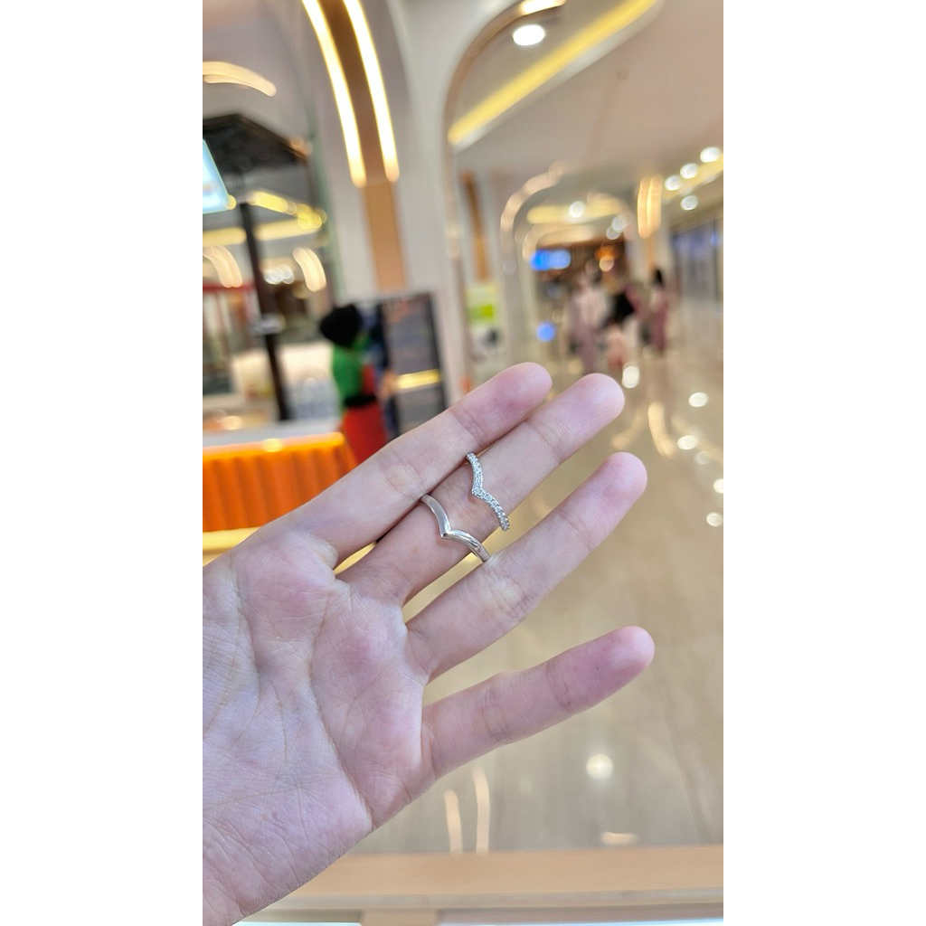 cincin couple permata moissanite mewah