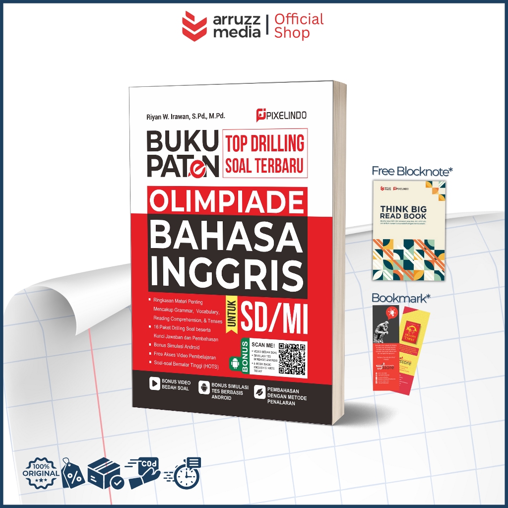Buku Paten Top Drilling Soal Terbaru Olimpiade Bahasa Inggris SD/MI