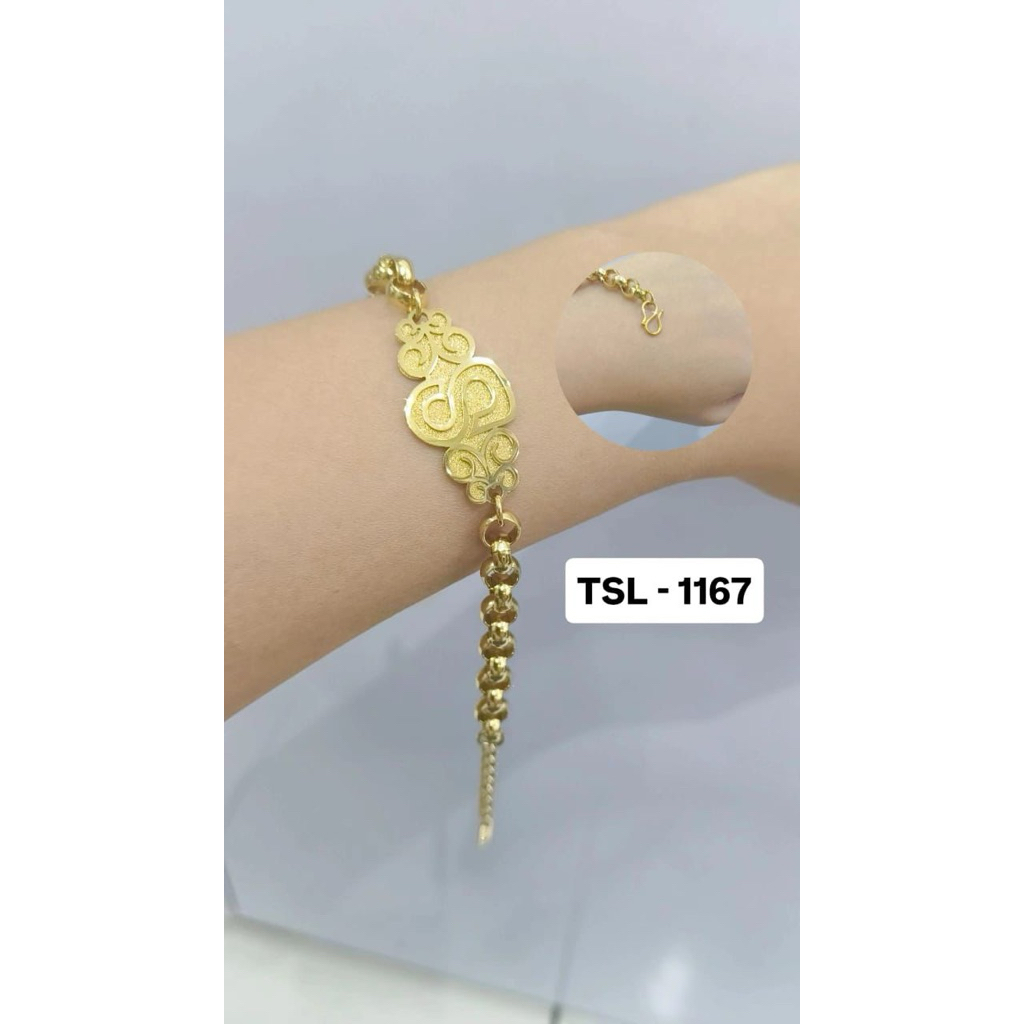 gelang rantai plat B titanium