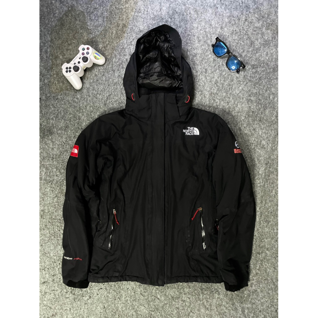 TNF The North Face Hyvent Alpha Summit Series Down Jacket Primaloft  Black Hologram