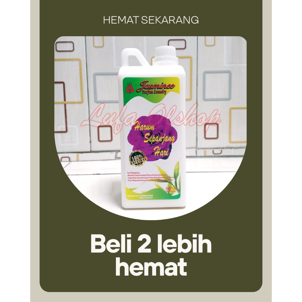 Pewangi Laundry Jasmine Ungu | Parfum Laundry | Pelicin Pakaian