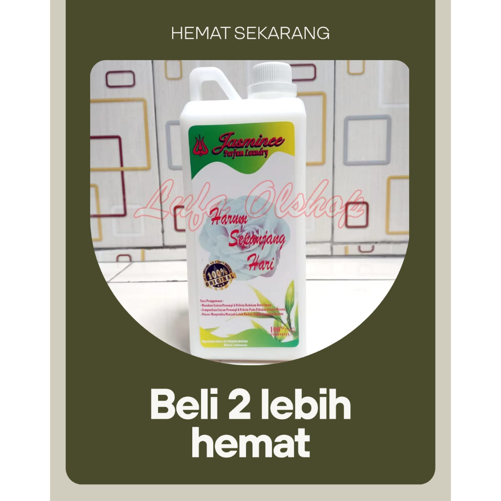 Pewangi Laundry Jasmine Putih | Parfum Laundry | Pelicin Pakaian