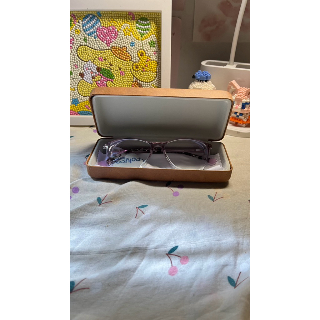 KACAMATA OPTIK Kacamata Minus 8.5 Lensa Blueray, Purple,Kondisi Like New