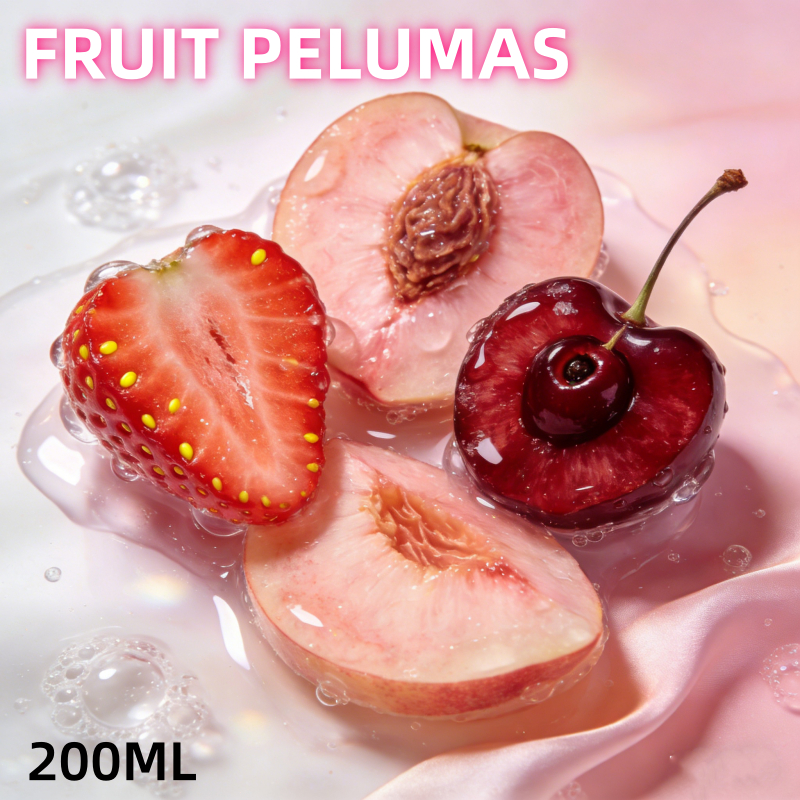 [PRIVASI AMAN]Lovedrops shop Pria & Wanita Rasa Buah Pelumas 200ml Lubricant Strawberry Cherries Pea