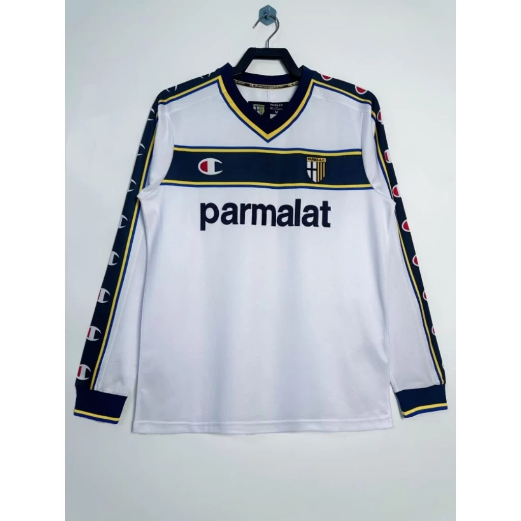 JERSEY BOLA LONG SLEEVE RETRO PARMA AWAY 2002/2003 GRADE ORI HIGH QUALITY
