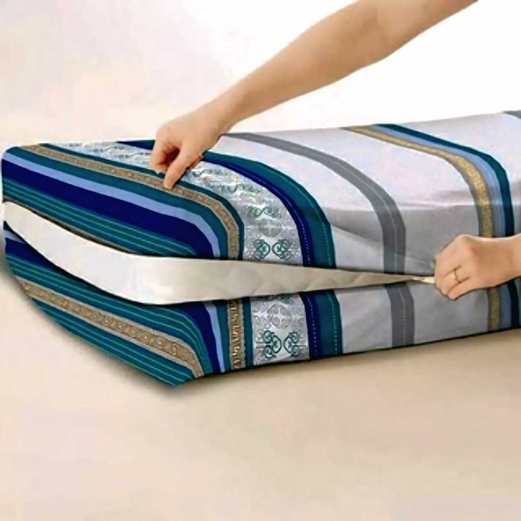SARUNG KASUR BUSA RESLETING AESTHETIC MOTIF DIAMOND BLUE, GOLDEN SQUARE UKURAN 80x200x10, 90X200x10 