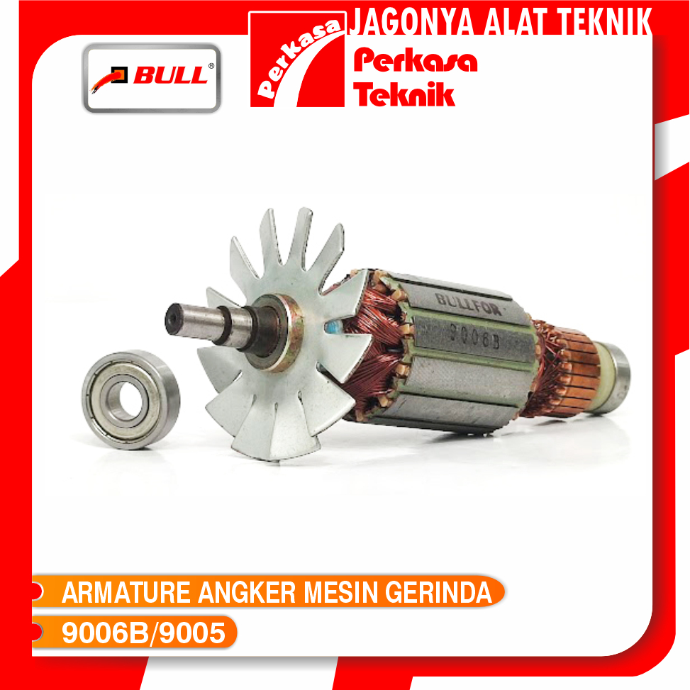 BULL 9006B/9005 Armature Rotor Angkur Angker Mesin Gerinda Makita 9006 B/9005