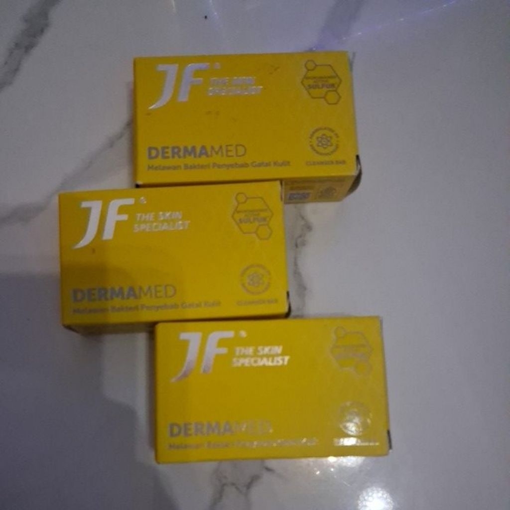 Paket (3pcs)  JF SULFUR Sabun Gatal untuk kulit 65 GR