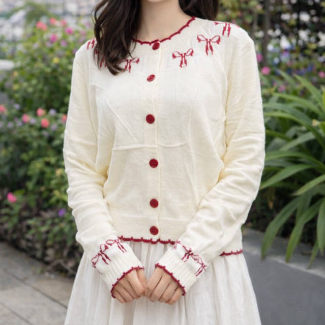 CARDIGAN RAJUT PUTIH - Kualitas Premium Tebal dan Elegan