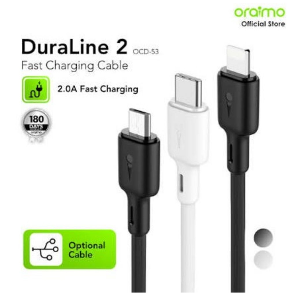 KABEL DATA TYPE C ORAIMO FAST CHARGING