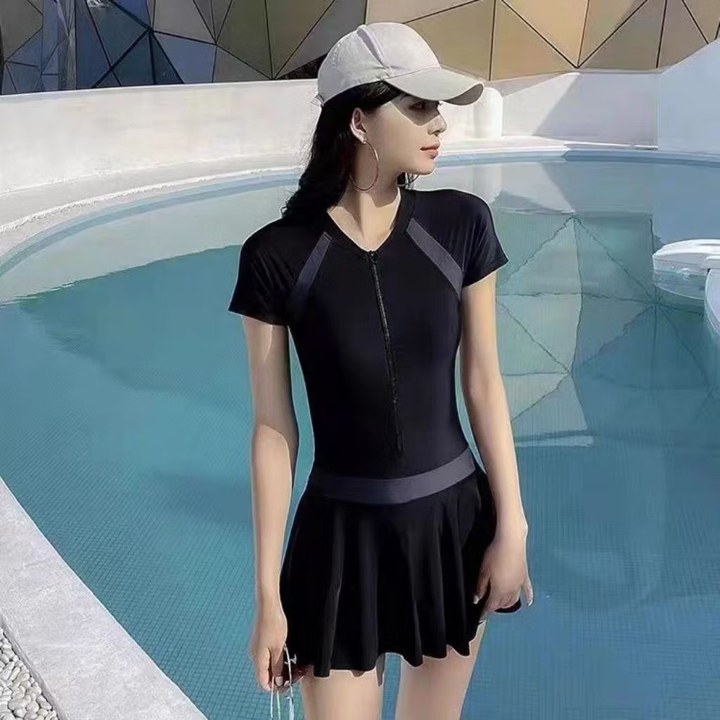 XL Swimsuit Wanita ukuran besar Baju Renang Wanita S0156 swimsuit hitam/ black swimsuit/ swimsuit pa