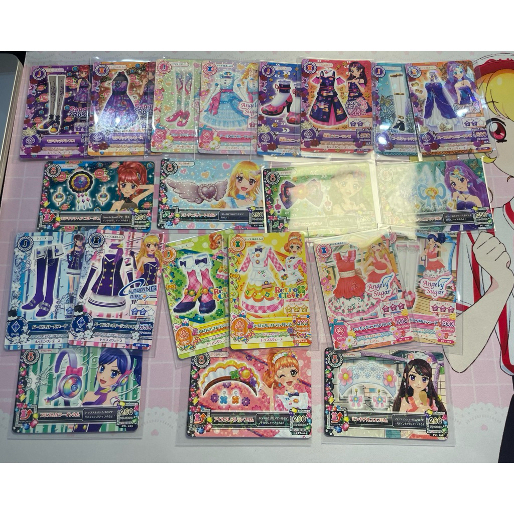 Aikatsu Promo Card Satu Set ichigo aoi ran miyabi kokone mizuki