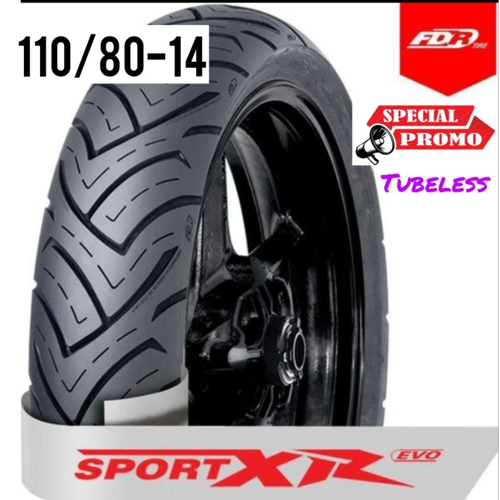 Ban FDR 110/80-14 Tubeless Sport-XR