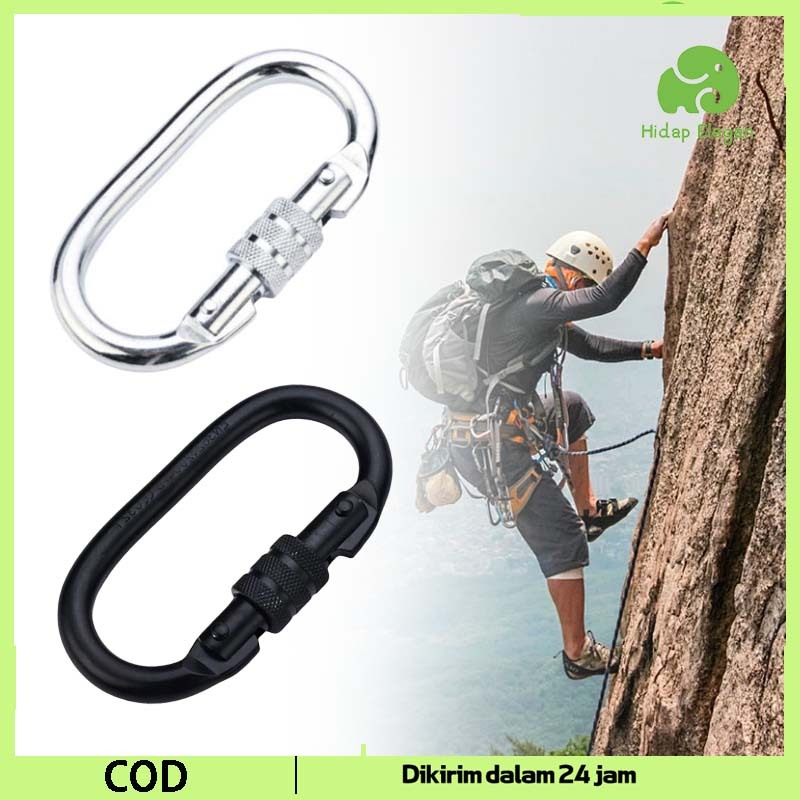 Carbiner Panjat Tebing Tahan Lama Karabiner Besi Baja Tipe O Carbiner Panjat Tebing Carbiner Climbin