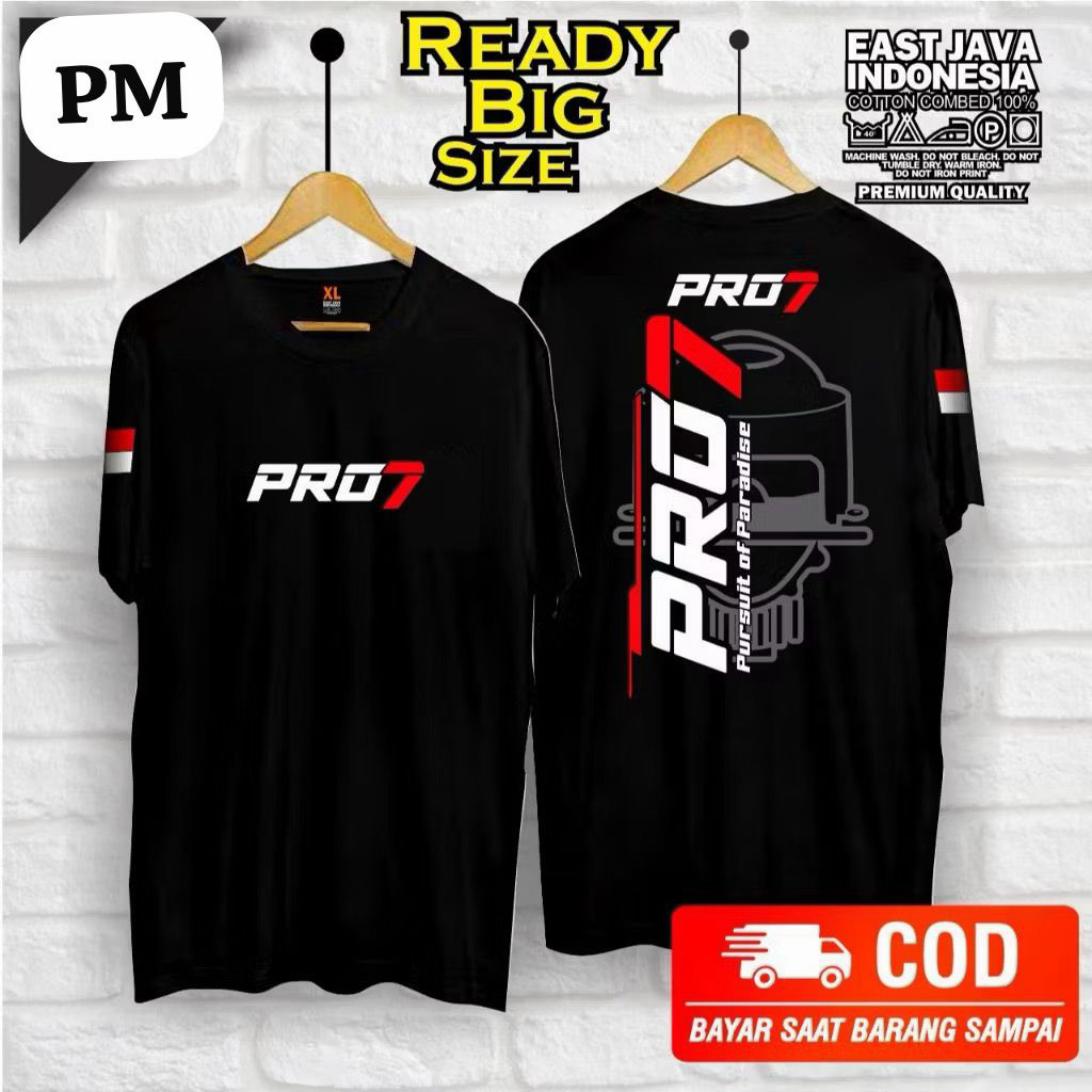 baju kaos PRO 7 Pursuit of Paradise Team Pro 7 Auto Lighting Diesel Party bahan adem