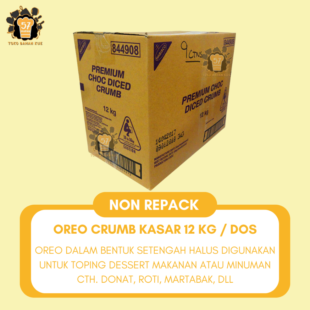 OREO CRUMB KASAR DAN HALUS 100GR, 250GR, 500GR