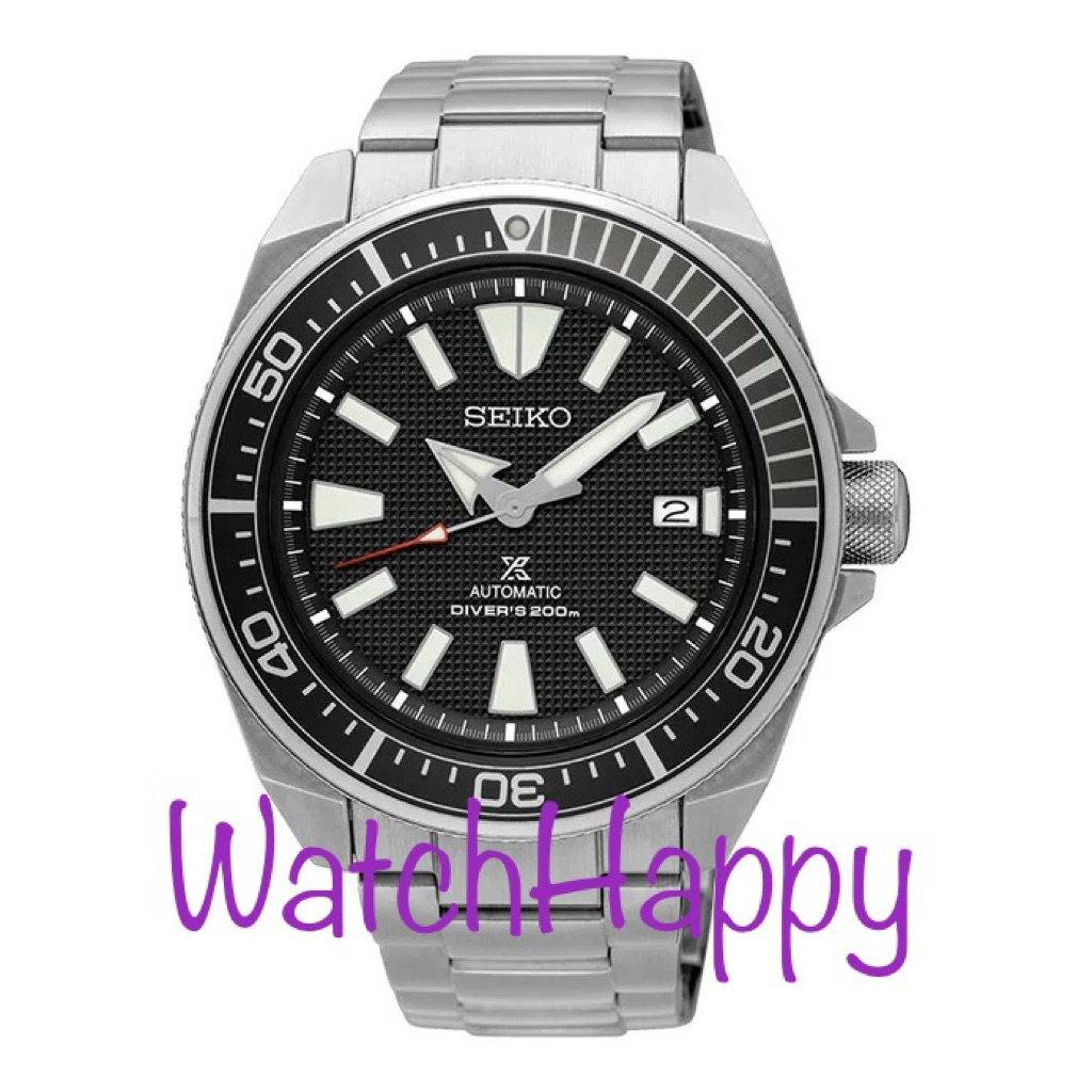 JAM TANGAN ANALOG PRIA SEIKO SRPF03K1 / SRPF03 / SRPF03K PROSPEX SAMURAI BLACK DIAL STAINLESS STEEL 