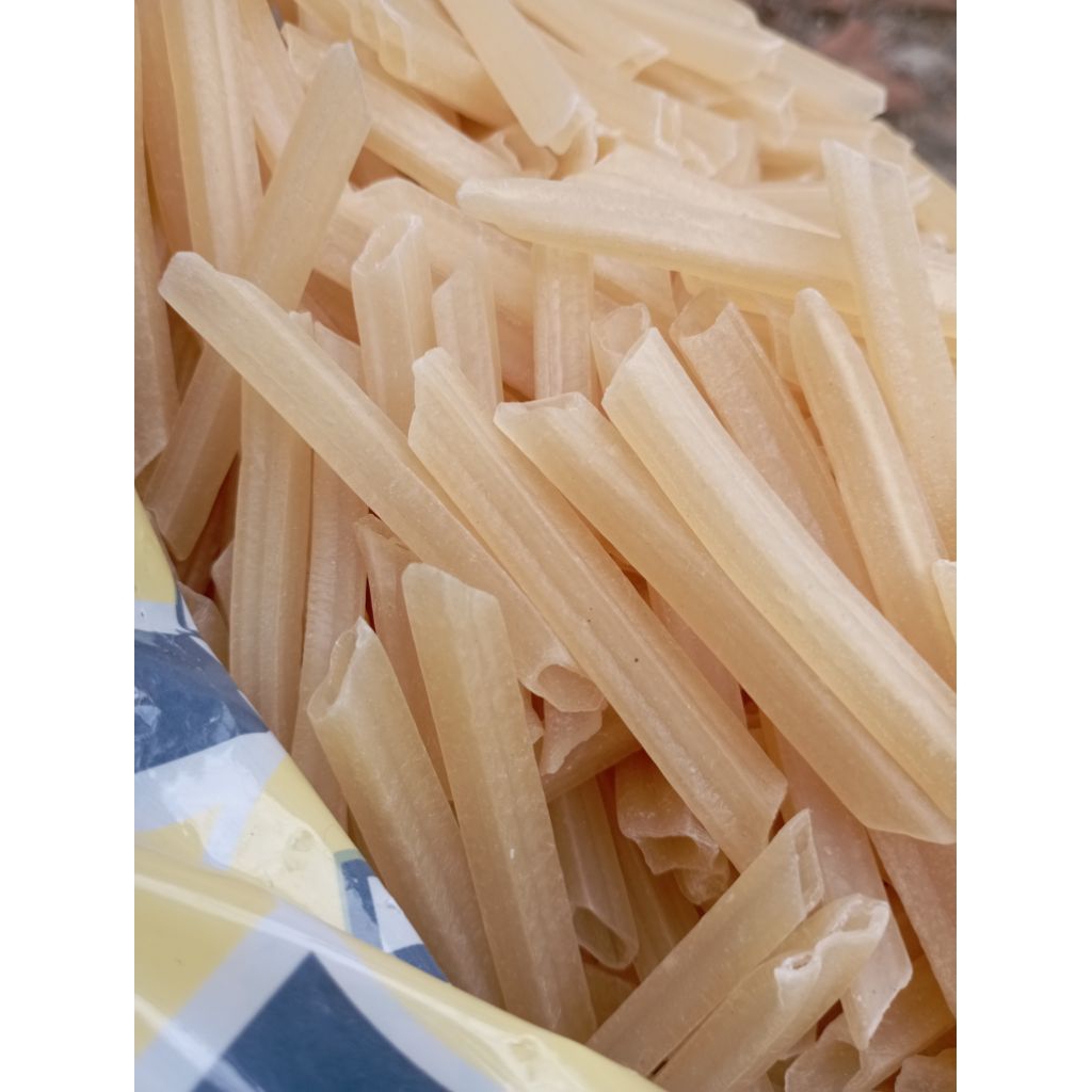 Kerupuk potato mentah cemilan potato