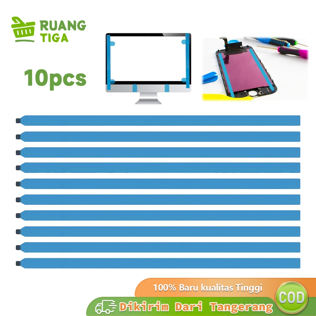Set 10Pcs Double Tape LCD Laptop Tanpa Bracket tidak mudah putus Komputer Acer Asus Dell Lenovo