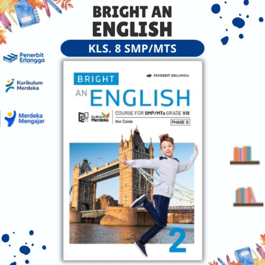 BUKU BRIGHT AN ENGLISH SMP/MTS KELAS 8 PENERBIT ERLANGGA