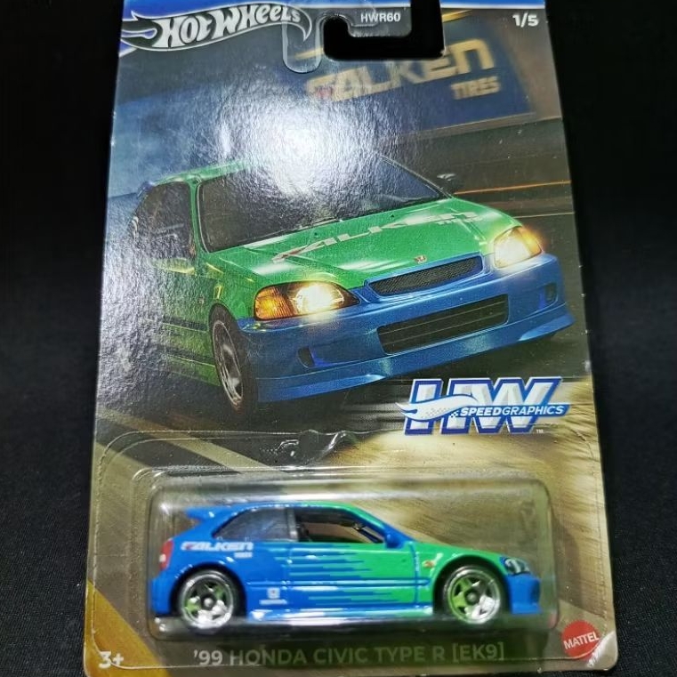 Hot Wheels '99 Honda Civic Type R [EK9] - Falken