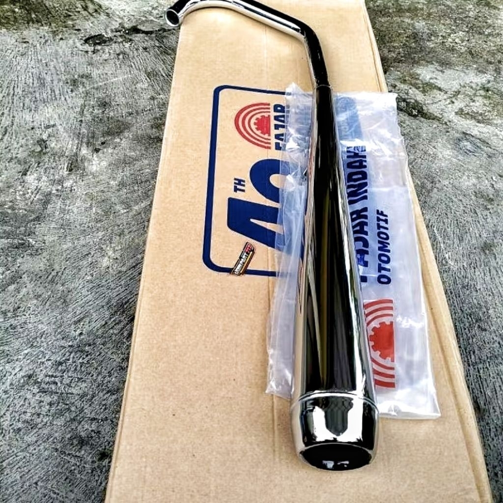 knalpot standart gl 100 knalpot copy original gl 100 merek FI
