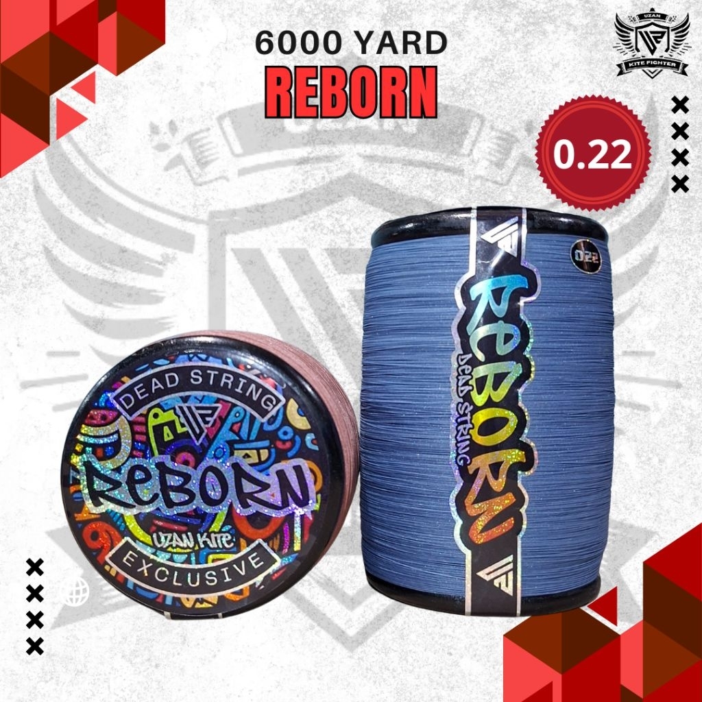 Gelasan REBORN 6000yard bahan Putih Klos kayu