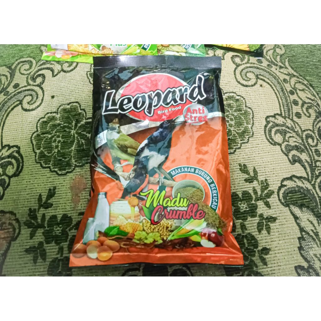 VOER LEOPARD MADU CRUMBLE ATAU VOER KASAR UNTUK SEMUA BURUNG