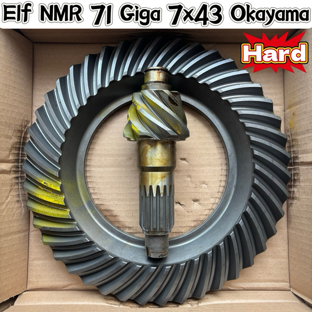 GEAR SET/CROWN WHEEL NMR71 7x43 OKAYAMA GOLD