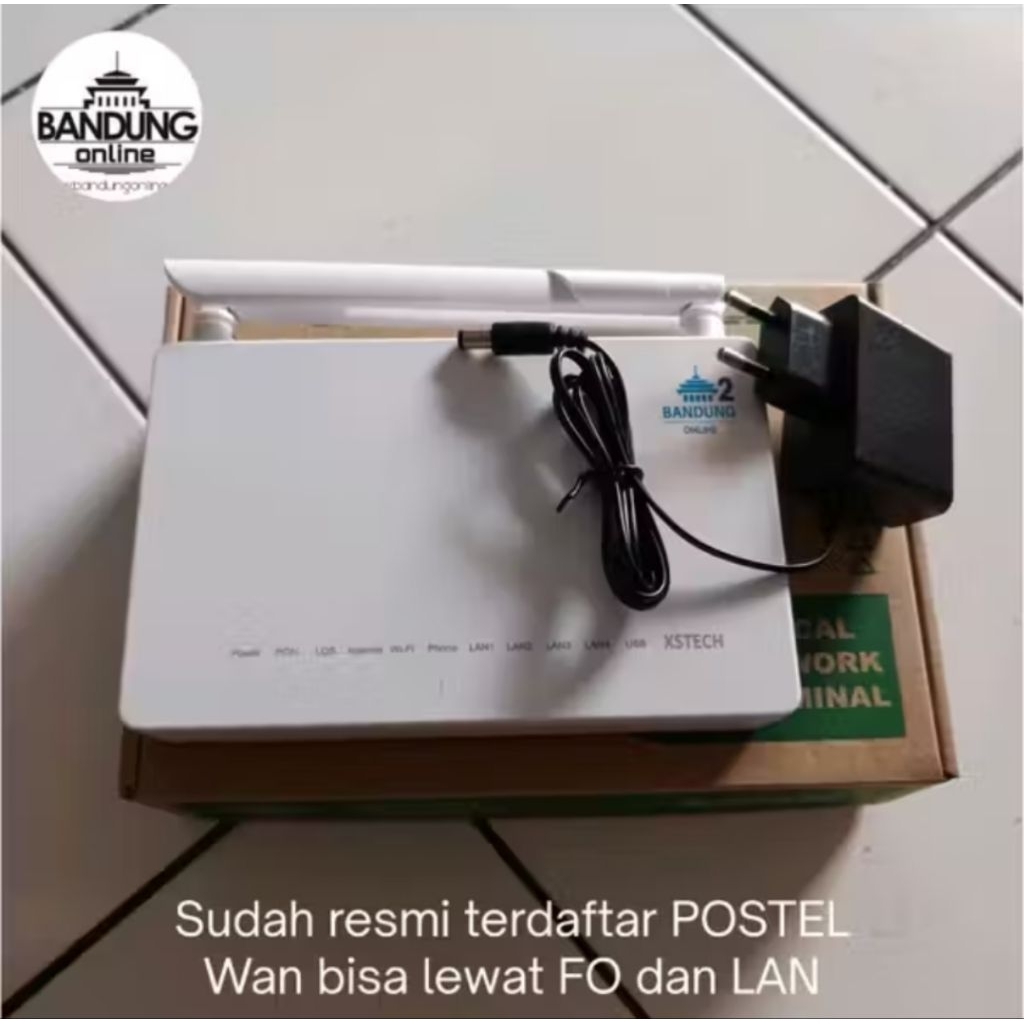 XSTECH XPON XSF609 Epon Gpon Modem ONT Resmi Postel