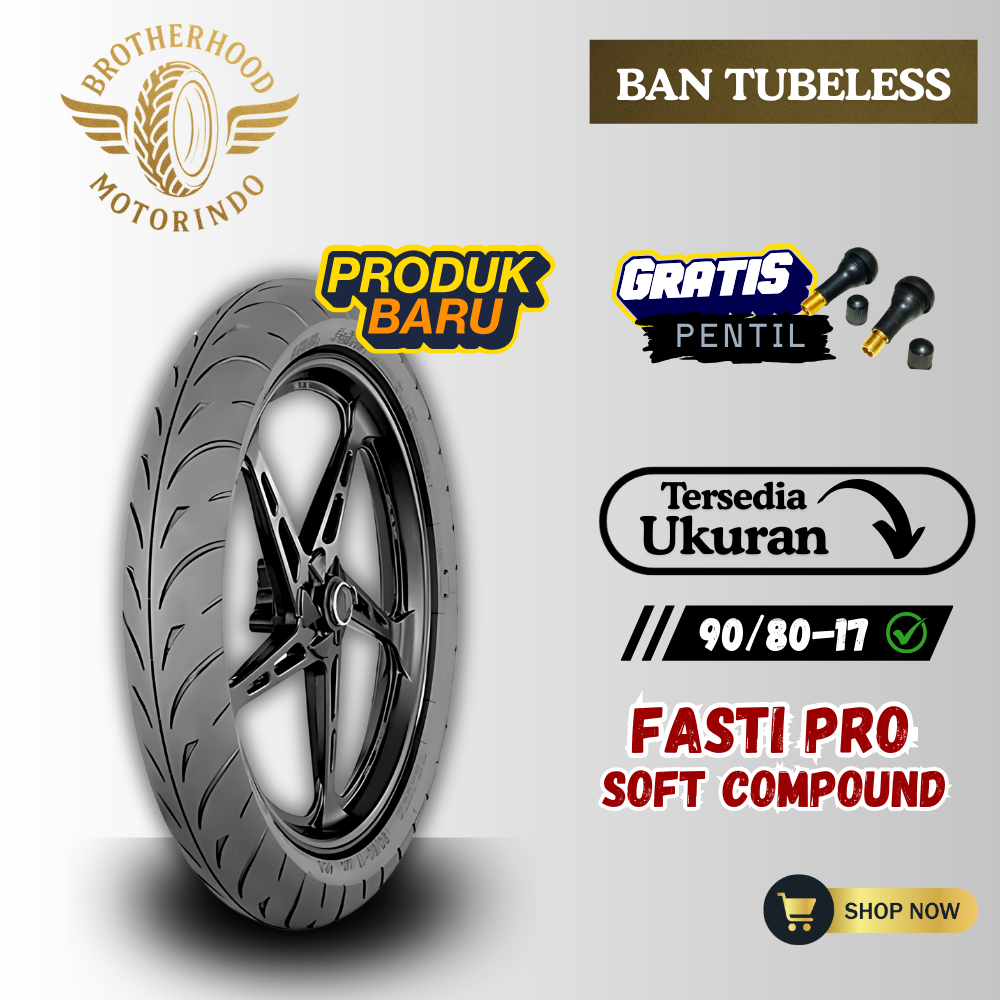BAN IRC FASTI PRO TL COMPOUND (90/80-17 / 90 80 17) BAN TUBELESS  / BAN SOFT COMPOUND TUBLES / SOFT 