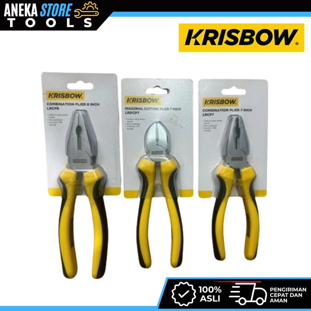 Krisbow Tang Kombinasi / Tang Potong / Tang Lancip 6-8 Inch