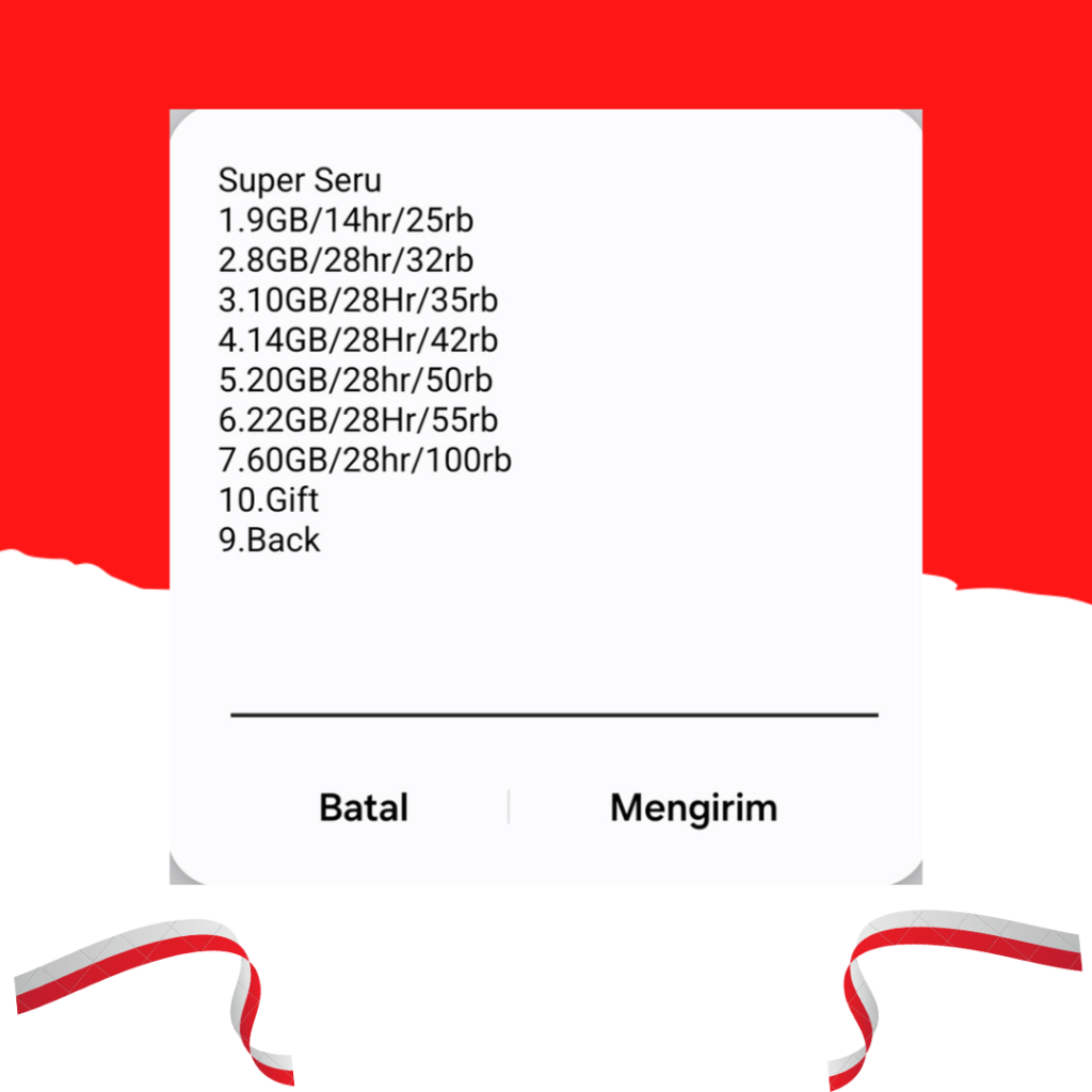 PERDANA TELKOMSEL / INTERNET MURAH SAKTI COMBO SUPER SERU / TELKOMSEL SAKTI COMBO SUPER SERU 3G 4G 5