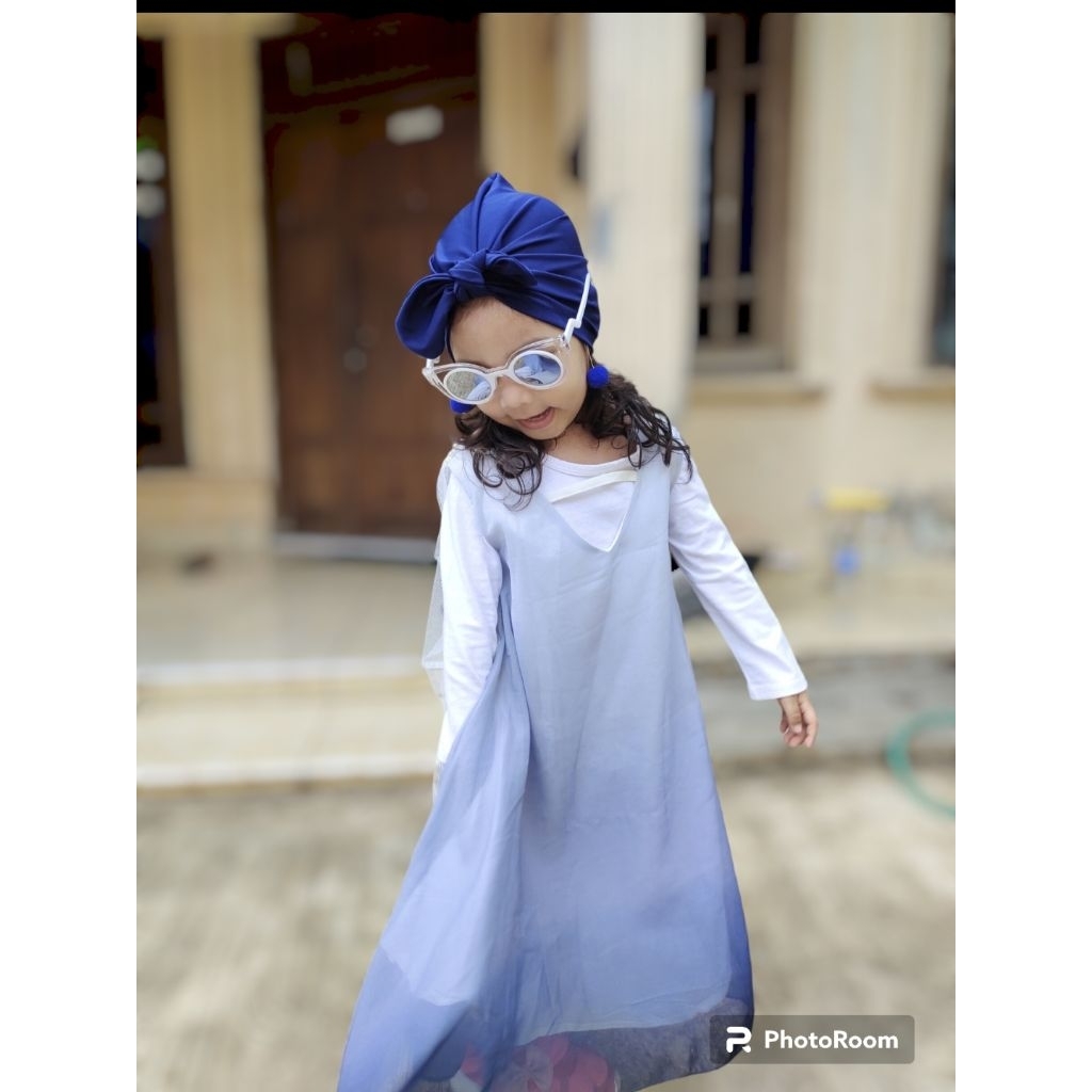 Dress pesta/Lebaran gradasi anak (preloved)