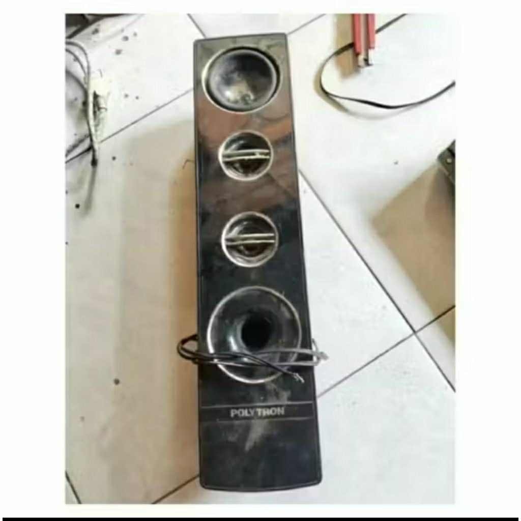 Speaker tower bekas tv polytron 32 inch