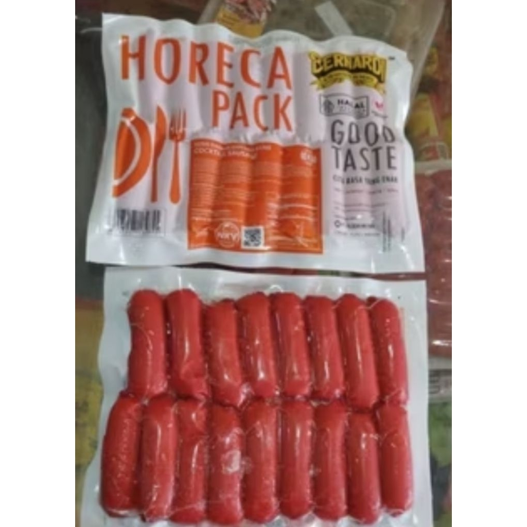 Bernardi Sosis Cocktail Merah 250 gr