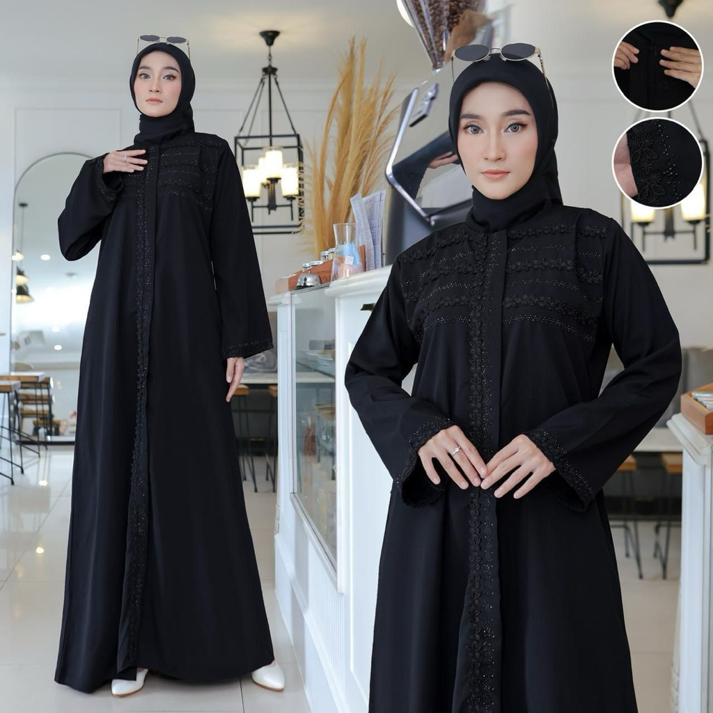 Abaya Wanita Gamis Arab Terlaris Lebaran Wanita Hitam