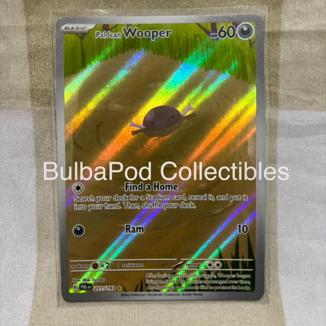 Pokemon TCG English Paldean Wooper PAL 221/193 IR Paldea Evolved