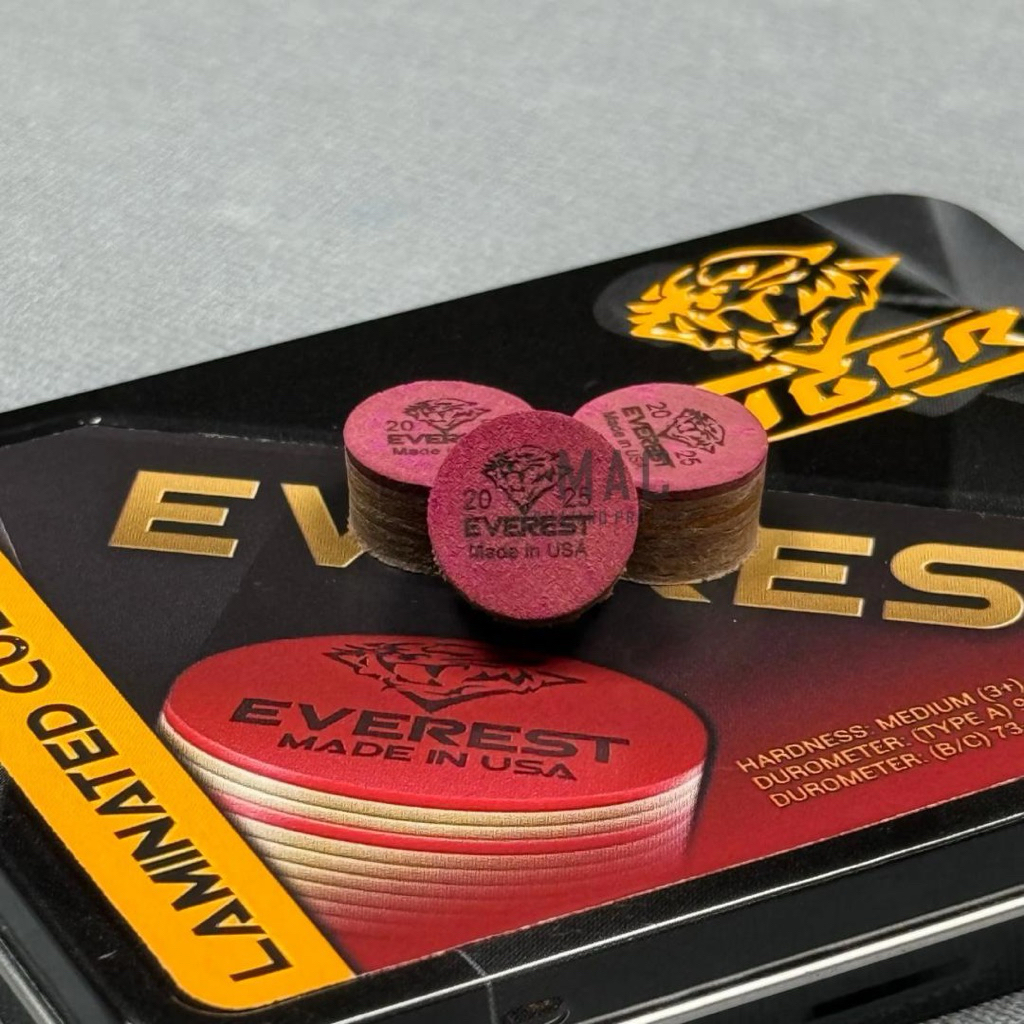 Tiger Everest Cue Tip, Tip Stik Billiard