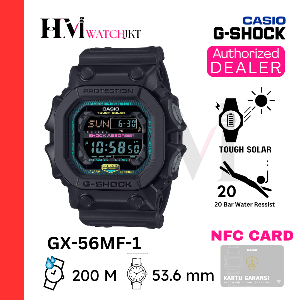 CASIO G-SHOCK GX-56MF-1DR Jam Tangan Pria Original Digital Karet Sport Antiair Solar GX-56MF-1 GX56
