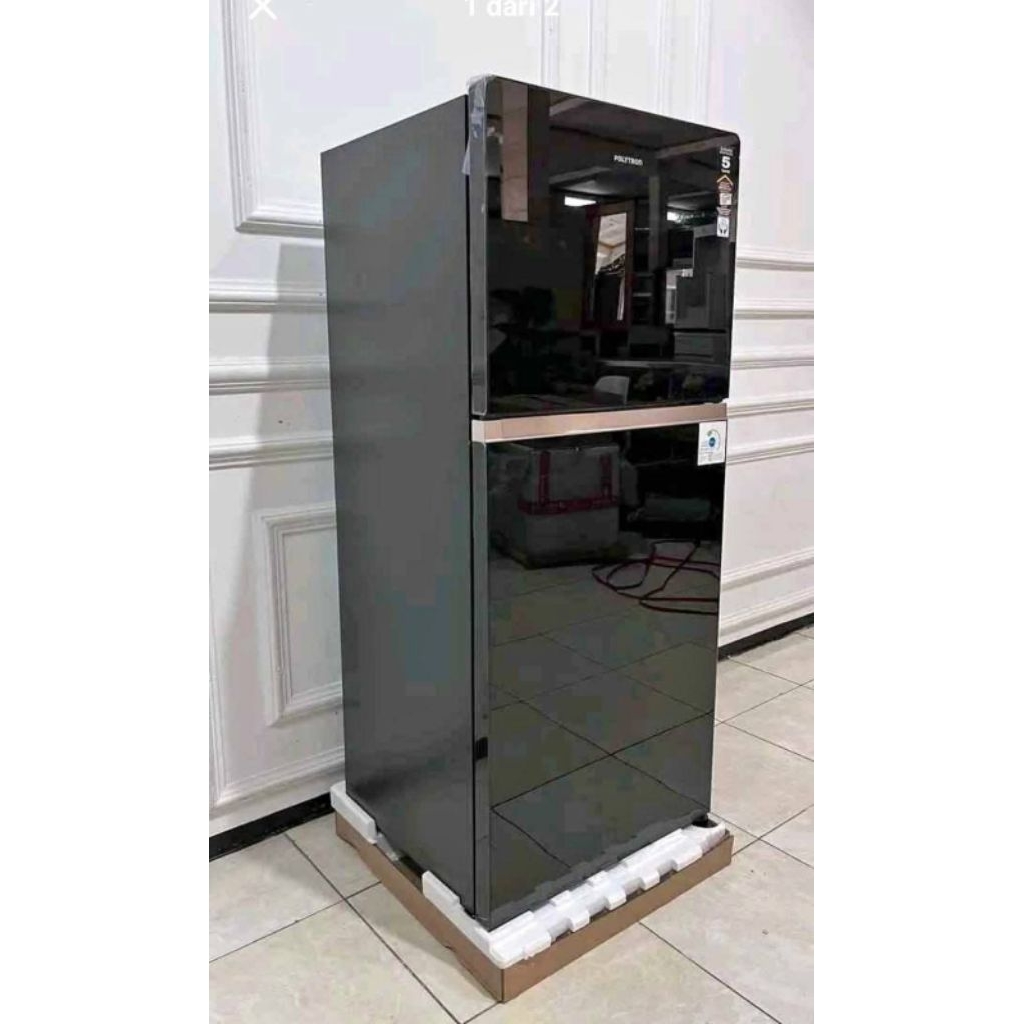 Polytron Belleza JUMBO Kulkas 2 Pintu [220L] PRW 23MNX - Black
