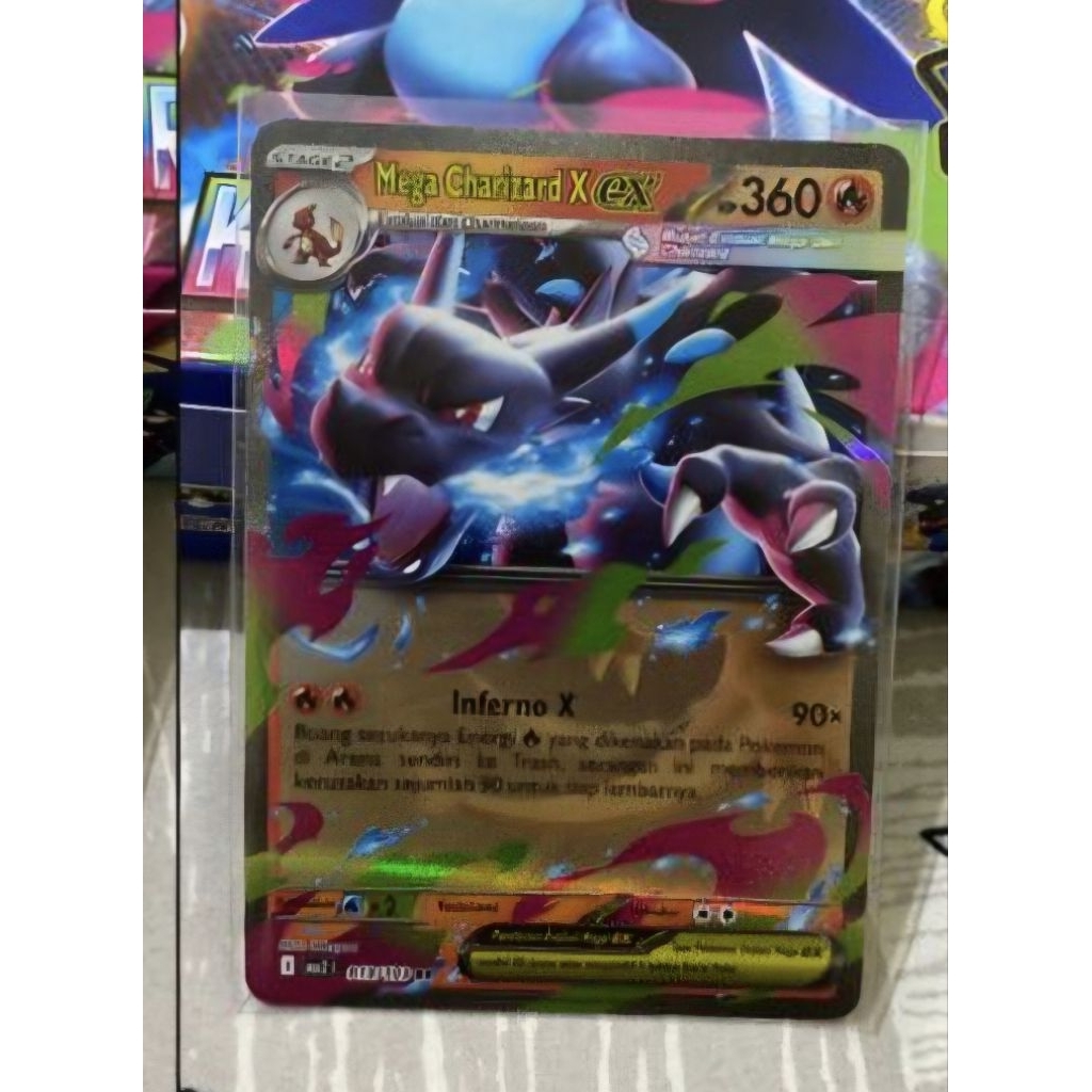 Mega Charizard X Ex RR - TCG pokemon kobaran api