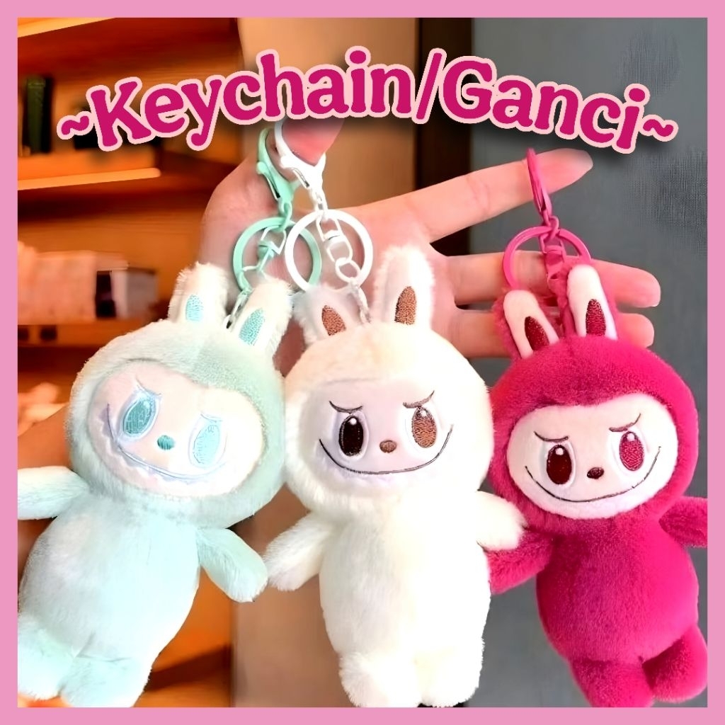 GANTUNGAN TAS LABUBU / GANTUNGAN KUNCI BONEKA LABUBU / KEYCHAIN LABUBU