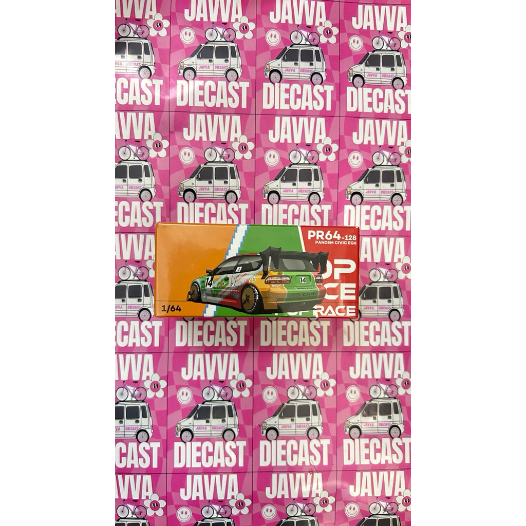 POP RACE CIVIC EG PANDEM HIJAU KUNING MERAH