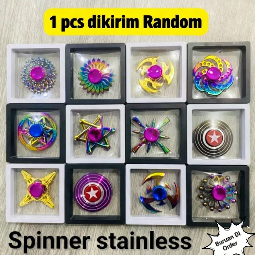Mainan Fidget Spinner Jumbo Chrome Mainan Spiner Anti Karat Spinner Terbaru mainan viral mainan anak