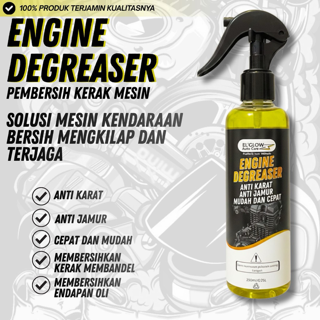 Pembersih Kerak Mesin Engine Degreaser Motor&Mobil Premium ElGlow
