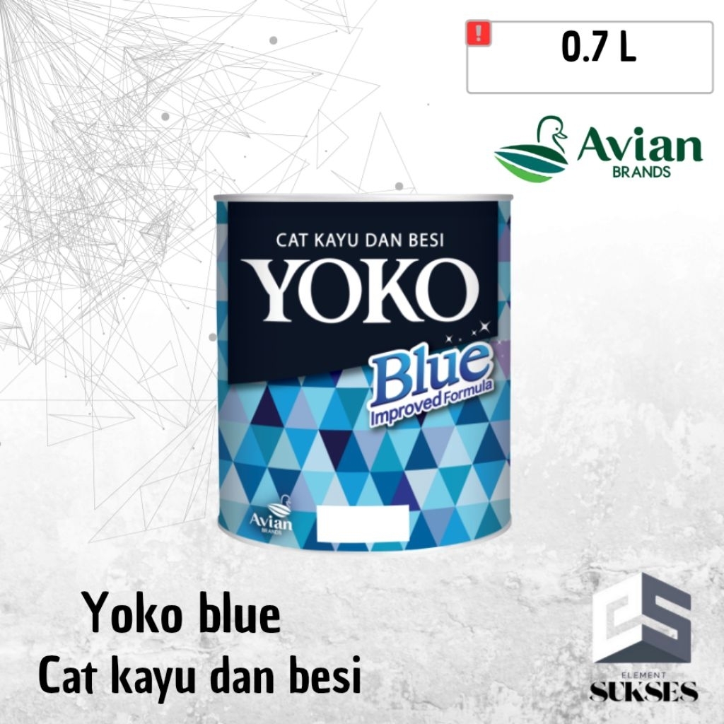 YOKO BLUE Cat kayu dan besi 0.7Liter