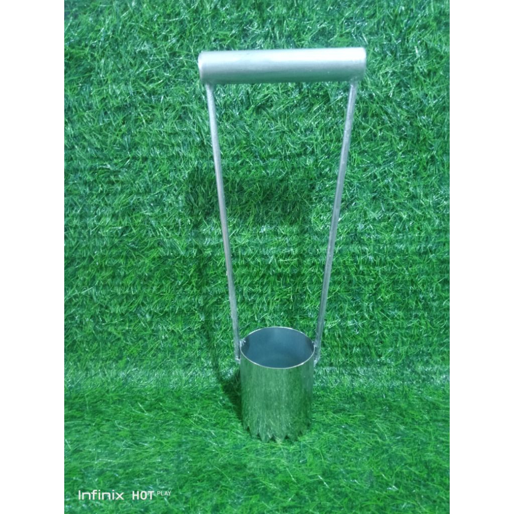 Alat Pelubang Plastik Mulsa Stainless Tahan Karat