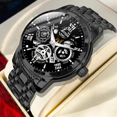 Jam Tangan Aiyishi Warna Hitam